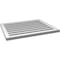Ekena Millwork Vertical Surface Mount PVC Gable Vent: Functional, w/ 2"W x 1-1/2"P Brickmould Frame, 30"W x 24"H GVPVE30X2402SF - alternate 4